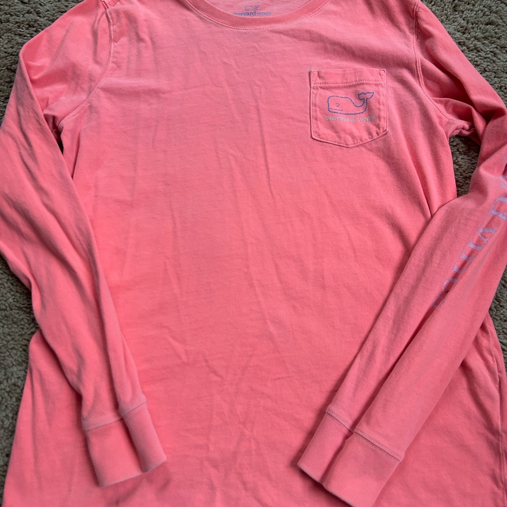 Vineyard Vines Pink Long Sleeve Tee